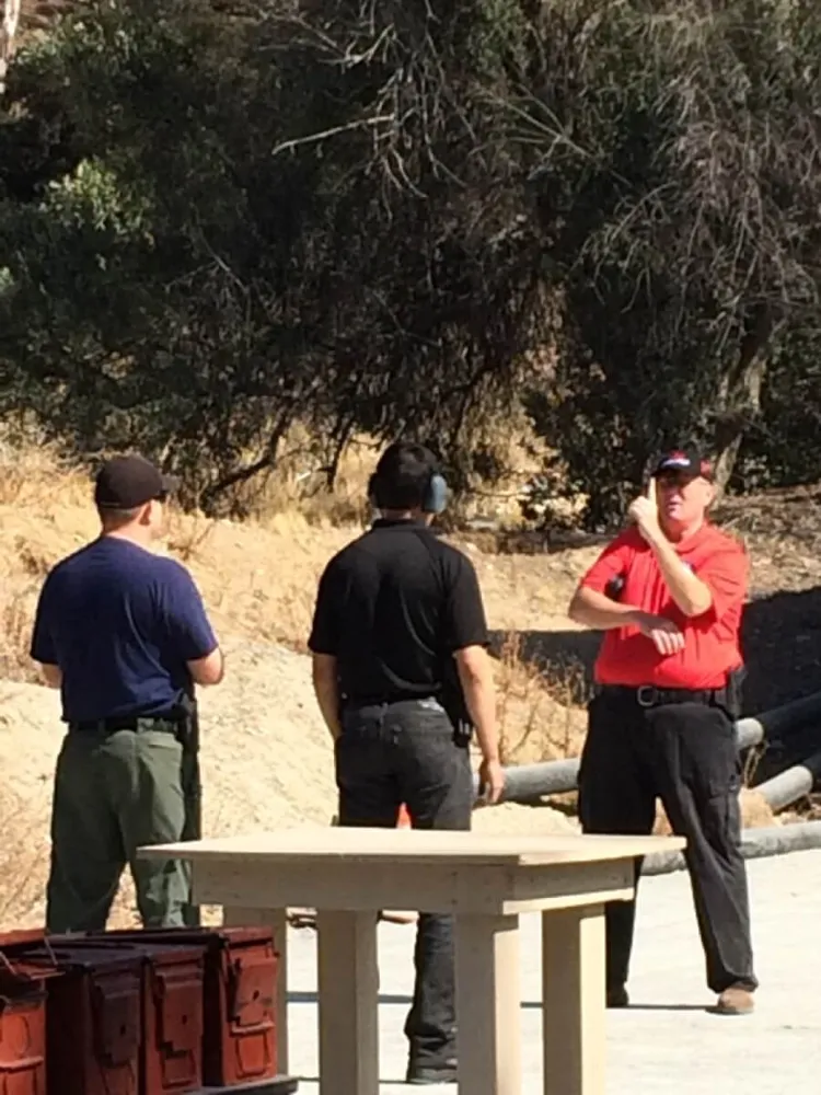 SOTC students during an outdoor range qualification in San Diego County